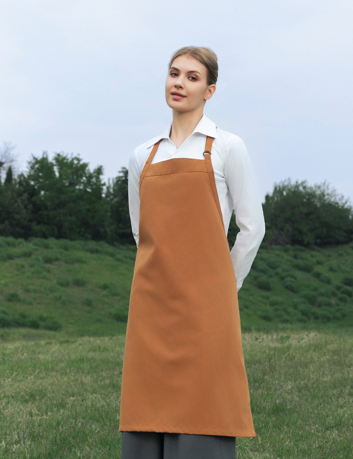 Sheenfon Full-Length Bib Apron with Adjustable Neck Strap