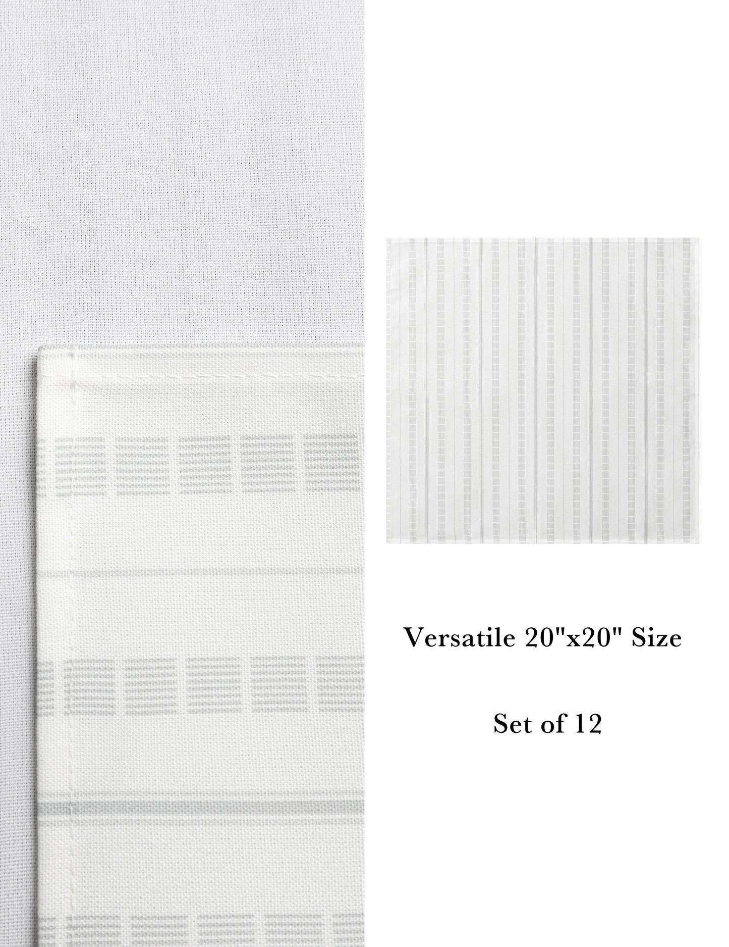 Sheenfon Polyester Printed Pattern Napkins, Set of 12