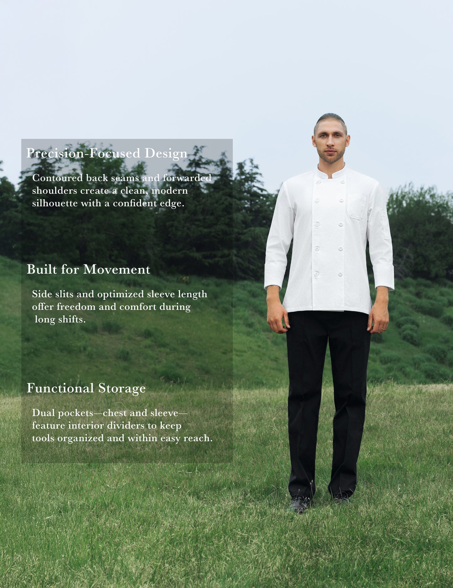 Sheenfon Saturn Men’s Chef Coat