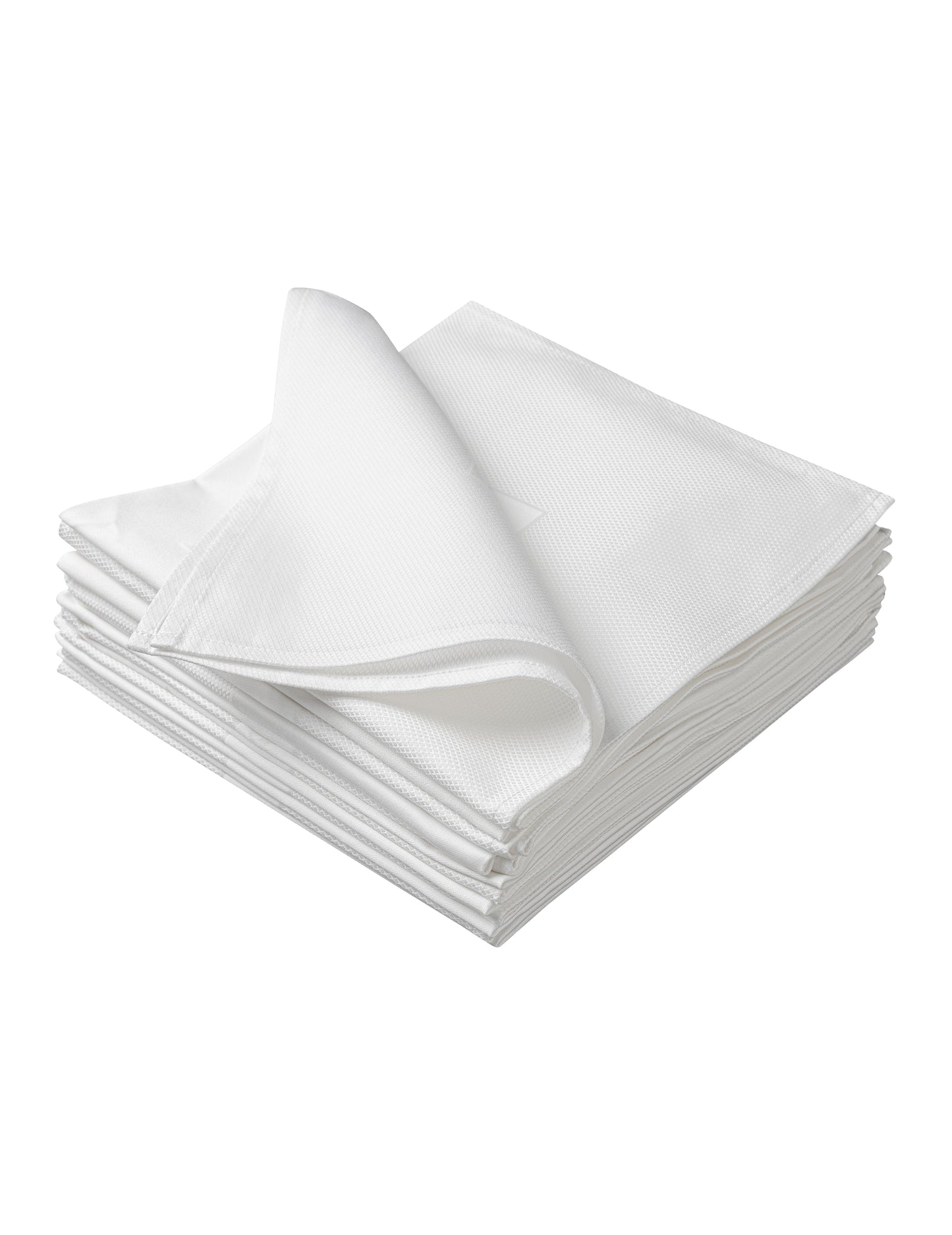 Sheenfon Luxury 100% Cotton Napkin, Partridge Eye Border, Set of 12