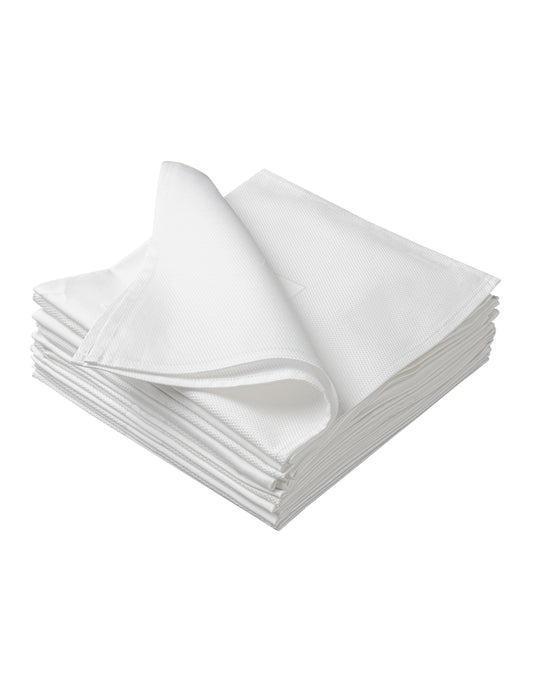 Sheenfon Luxury 100% Cotton Napkin, Partridge Eye Border, Set of 12
