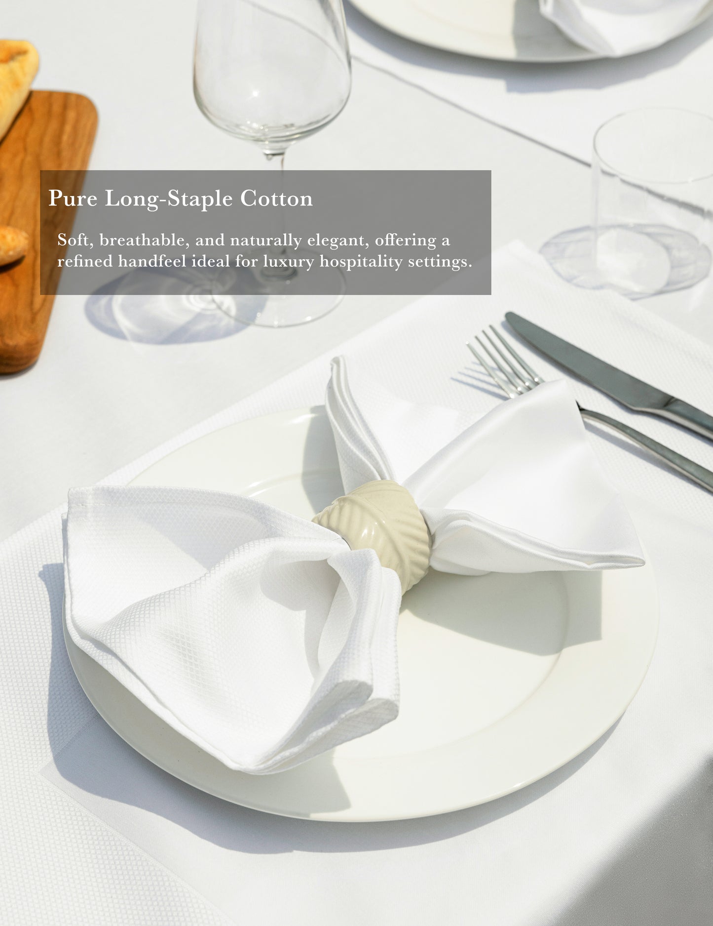 Sheenfon Luxury 100% Cotton Napkin, Partridge Eye Border, Set of 12