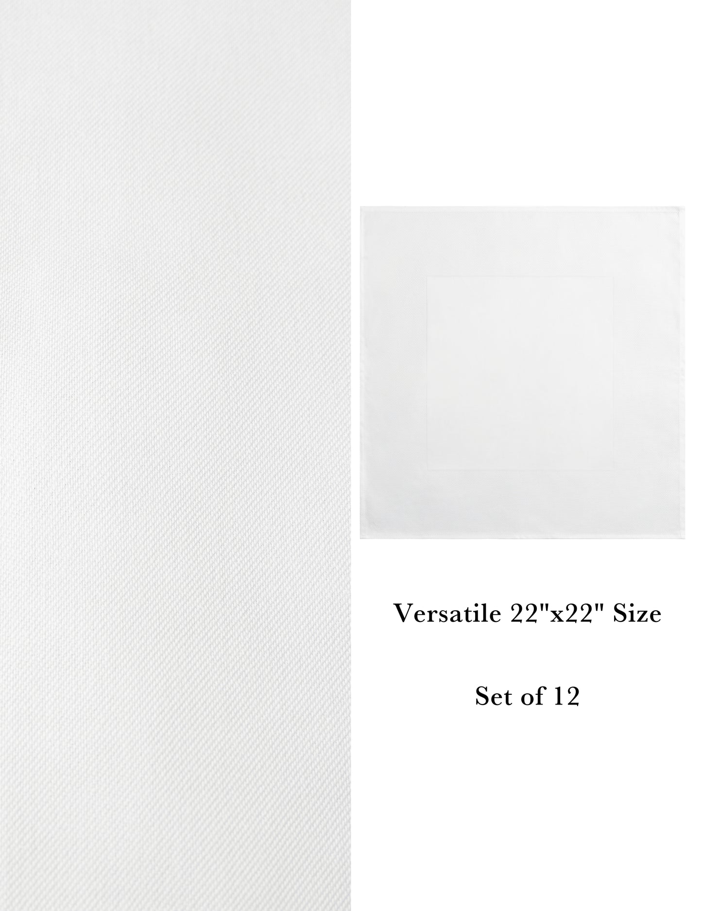 Sheenfon Luxury 100% Cotton Napkin, Partridge Eye Border, Set of 12