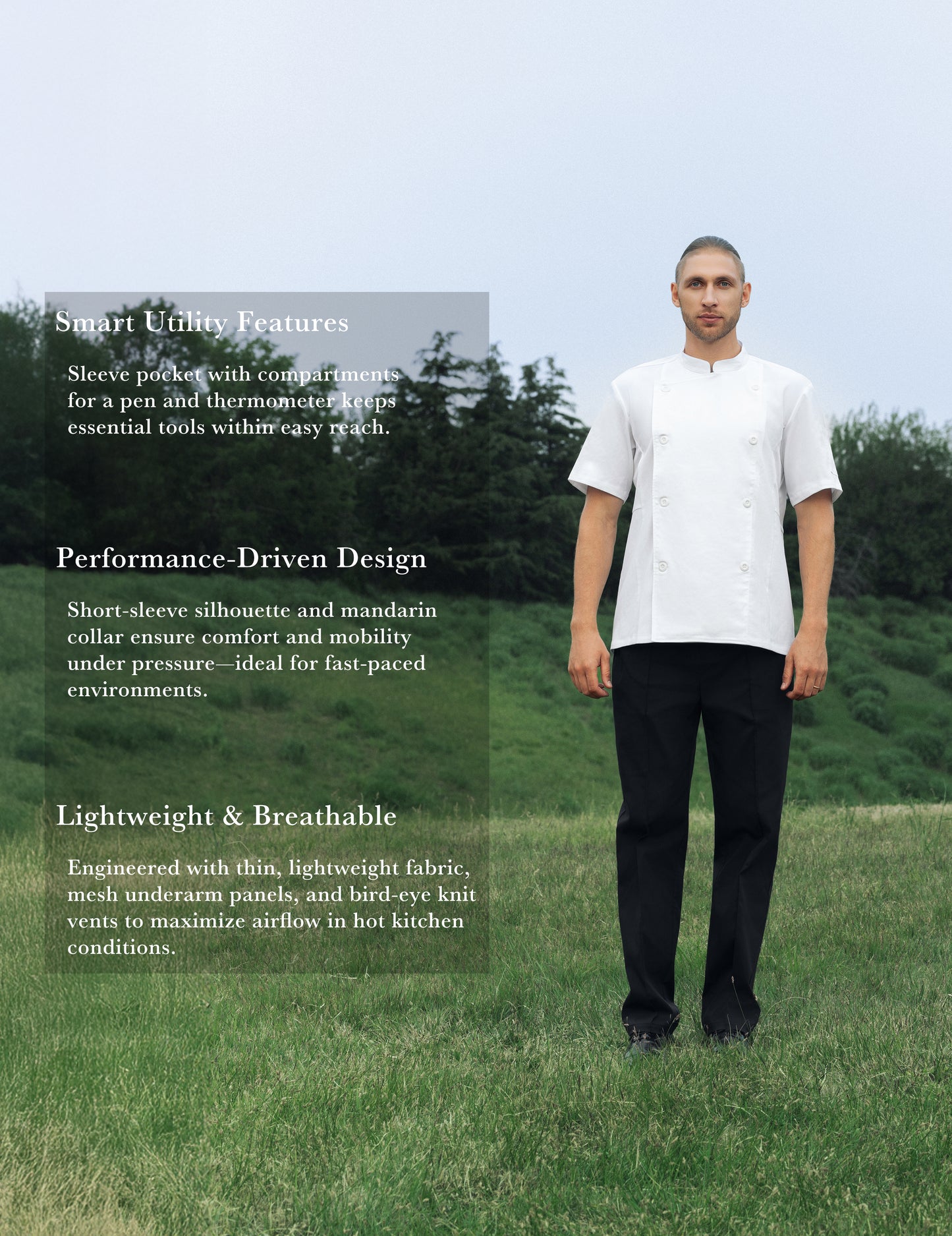 Sheenfon Castor Men’s Chef Coat