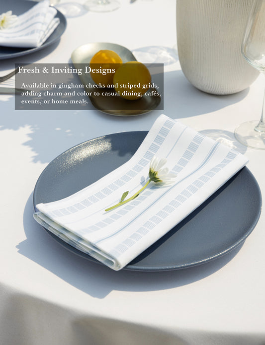 Sheenfon Polyester Printed Pattern Napkins, Set of 12