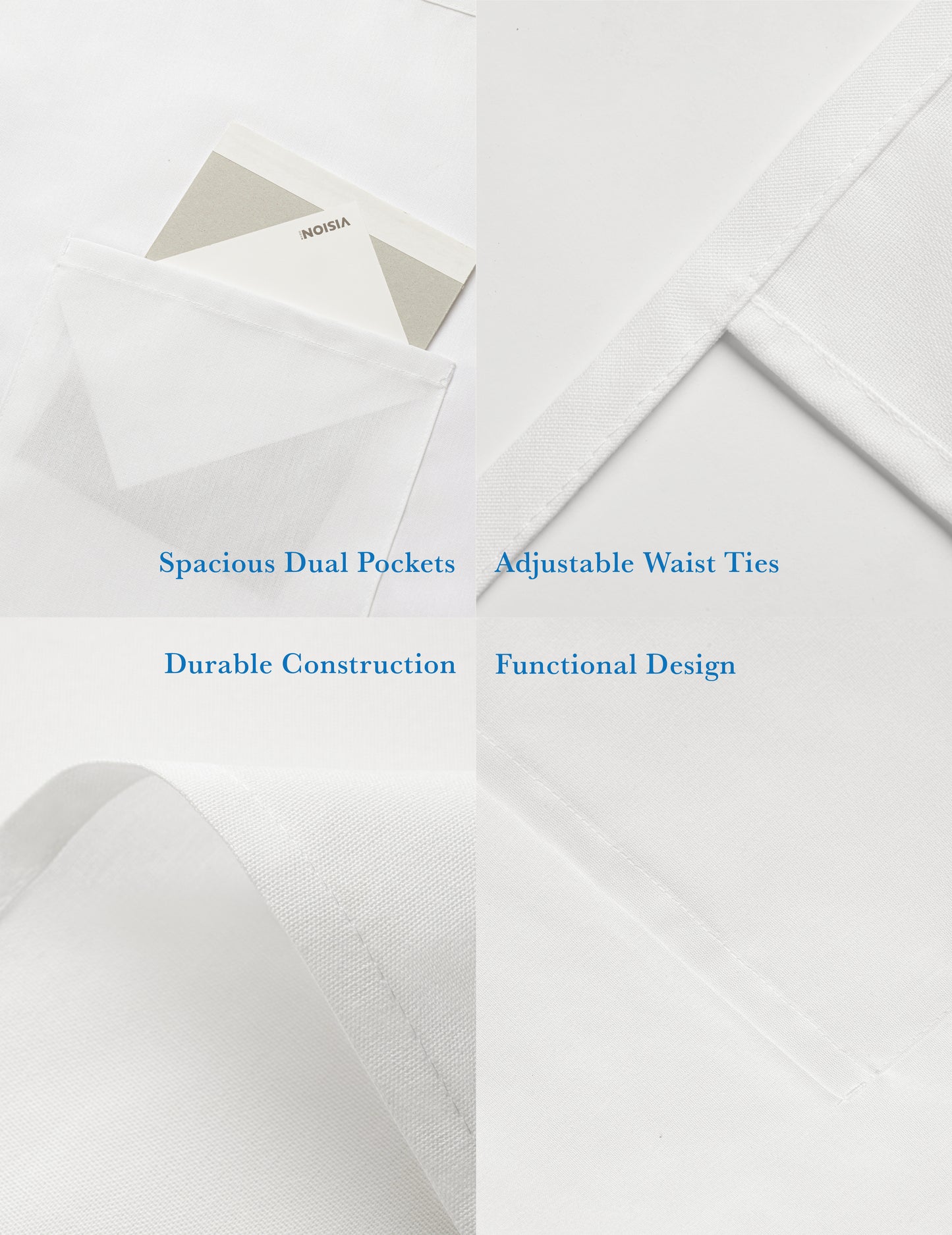 Sheenfon Bistro Waist Apron with Dual Pockets