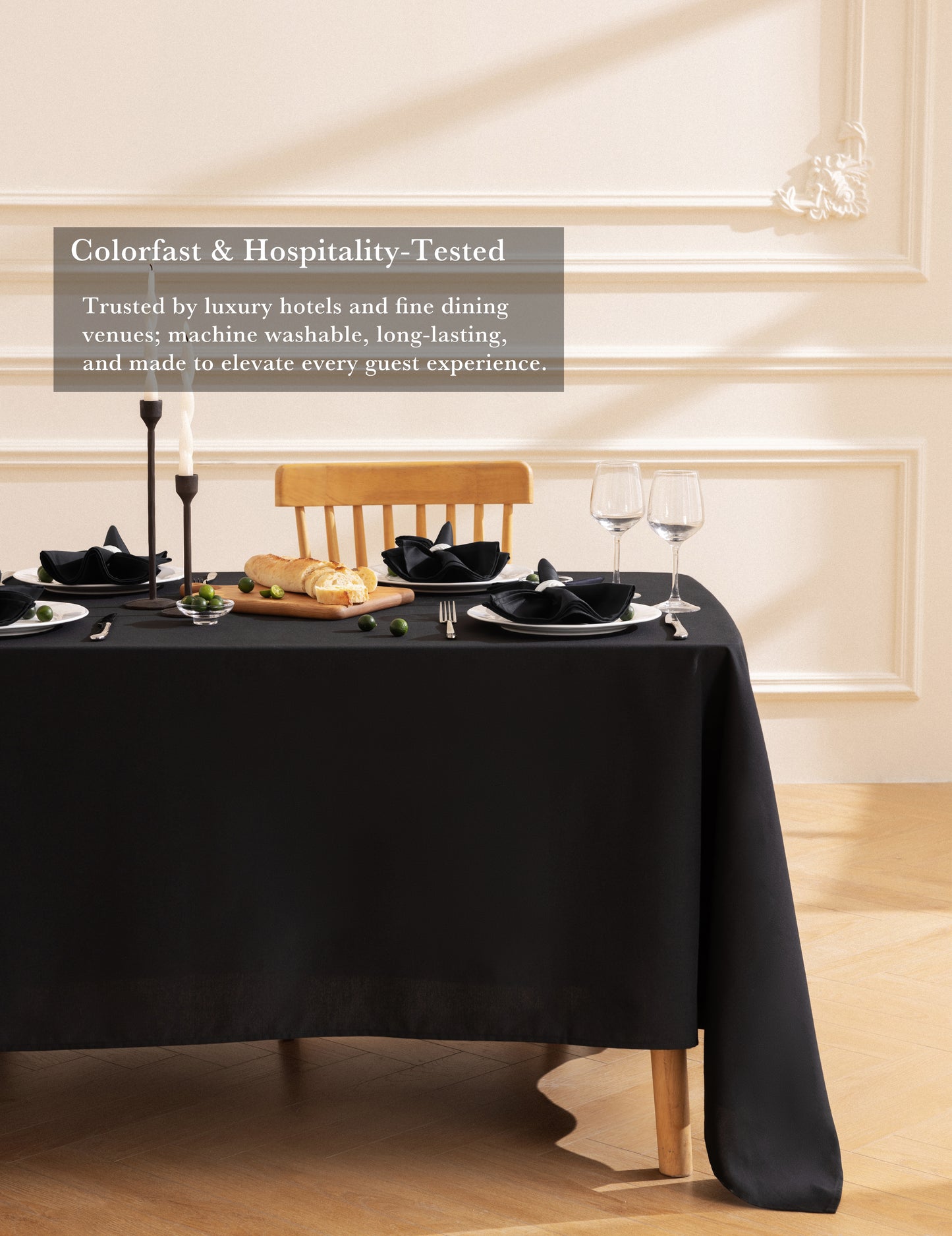 Sheenfon CVC Cloth Napkins – Plain Satin & Satin Band Designs, Set of 12