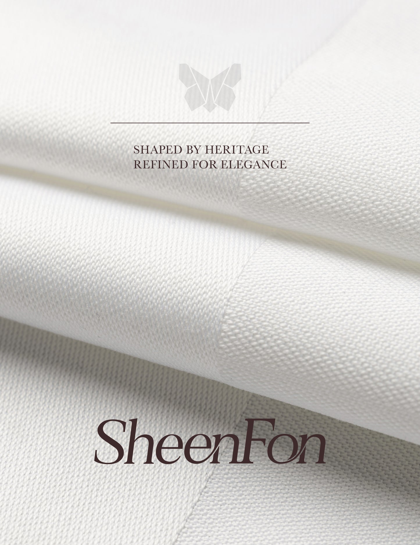 Sheenfon CVC Cloth Napkins – Plain Satin & Satin Band Designs, Set of 12