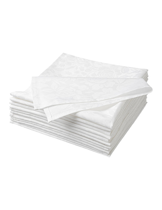 Sheenfon Luxury 100% Cotton Napkin, J-Rose Weave –  Set of 12