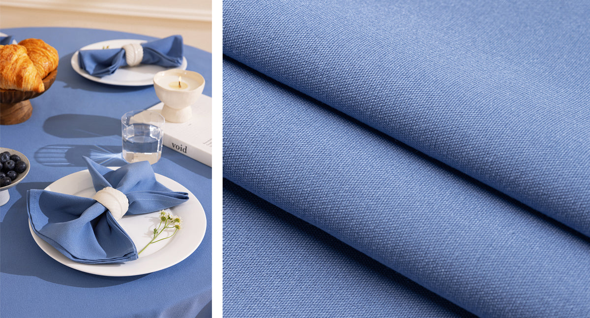 Sheenfon 100% Polyester Cloth Napkins, Set of 12