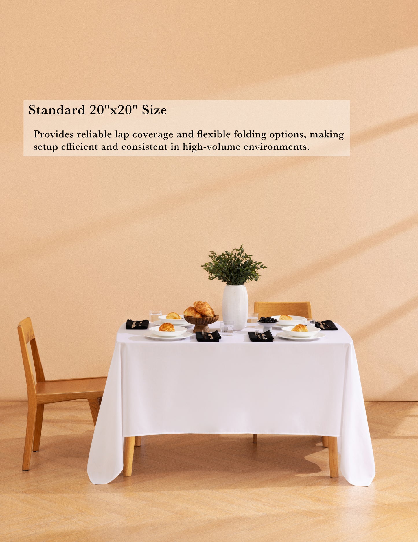 Sheenfon 100% Polyester Cloth Napkins, Set of 12