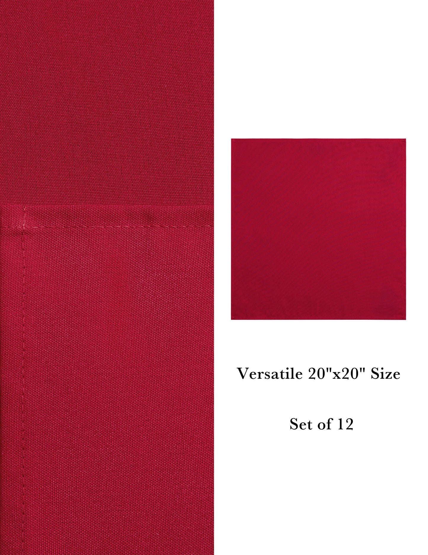 Sheenfon 100% Polyester Cloth Napkins, Set of 12