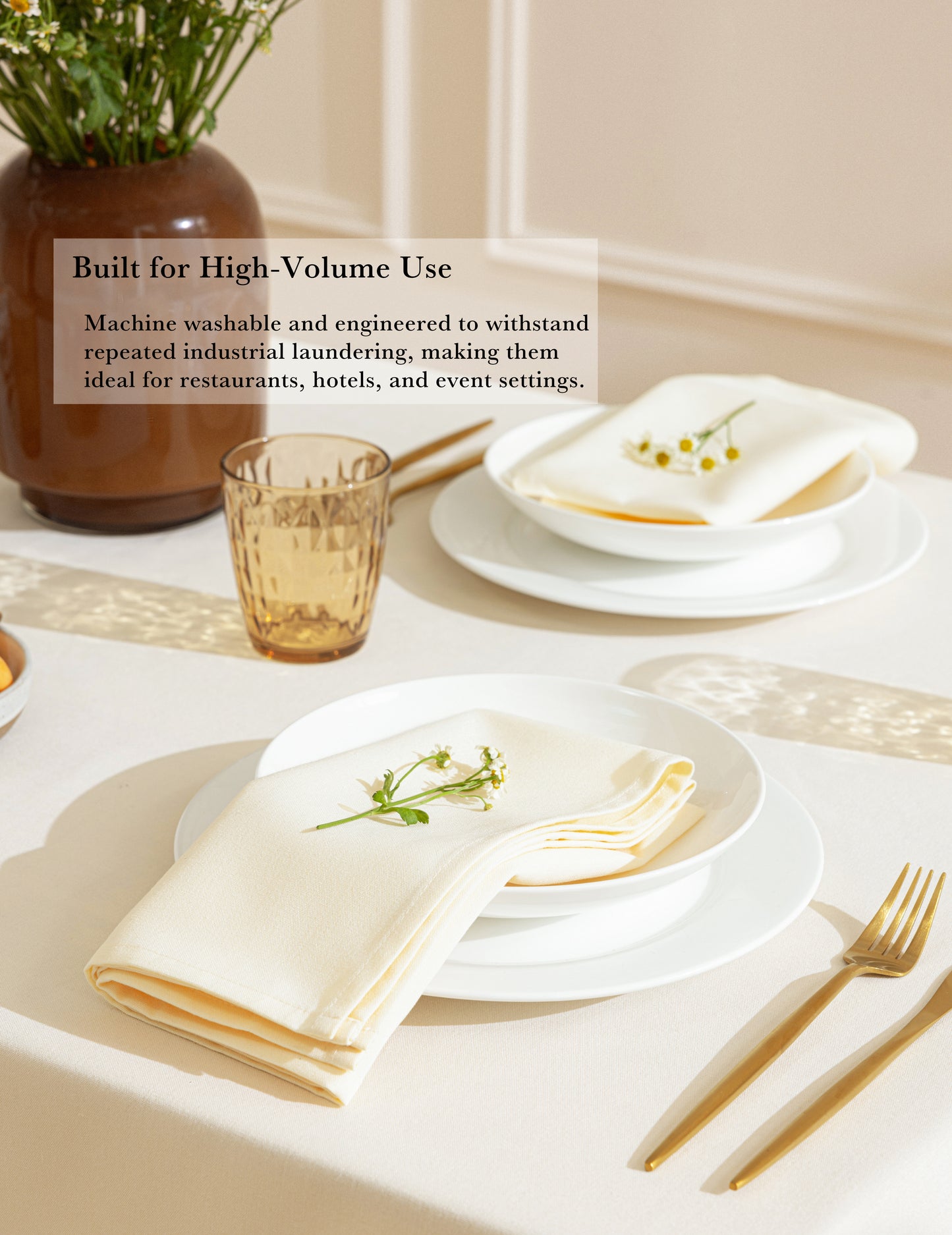 Sheenfon Solution-Dyed 100% Polyester Cloth Napkins, Set of 12