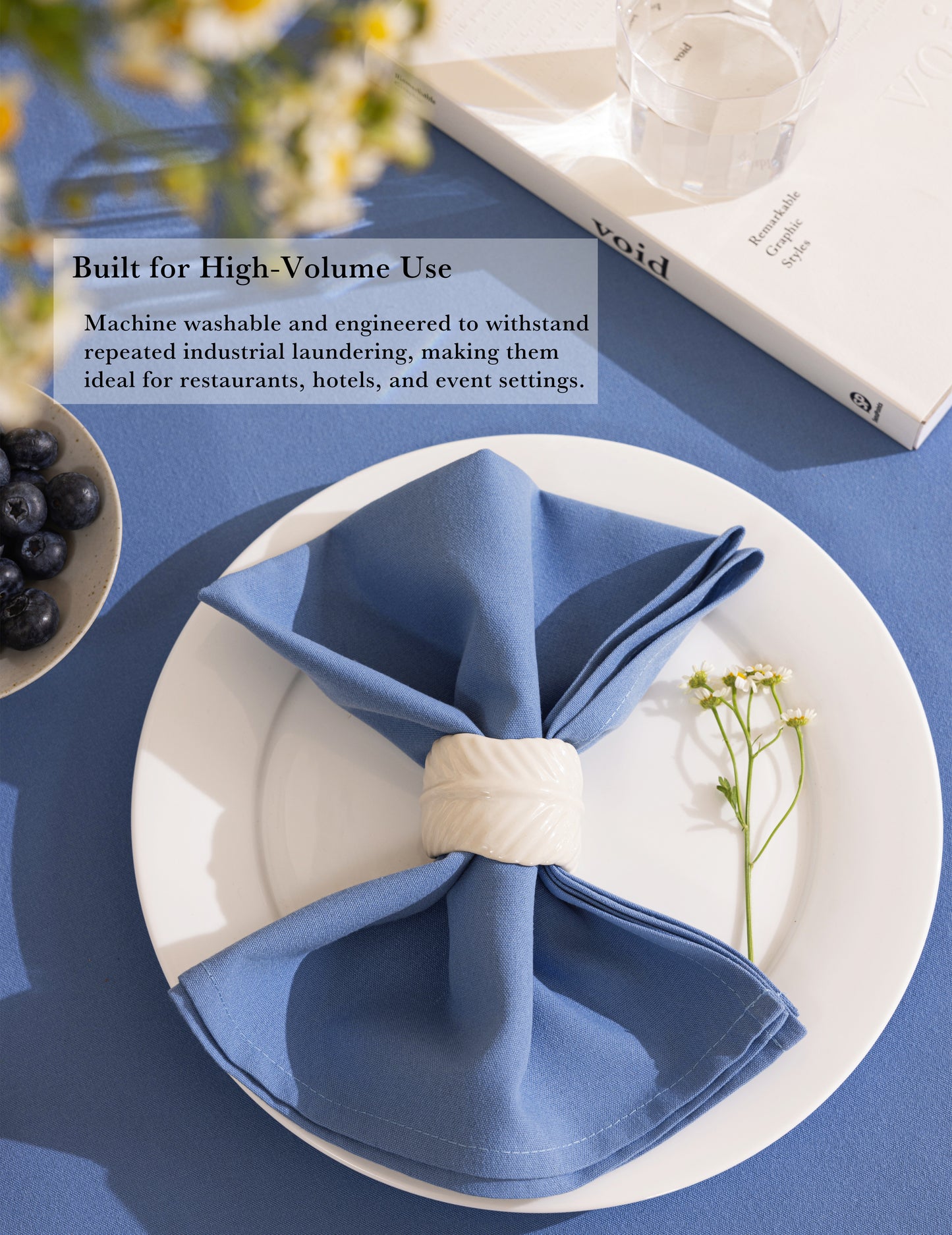 Sheenfon Solution-Dyed 100% Polyester Cloth Napkins, Set of 12