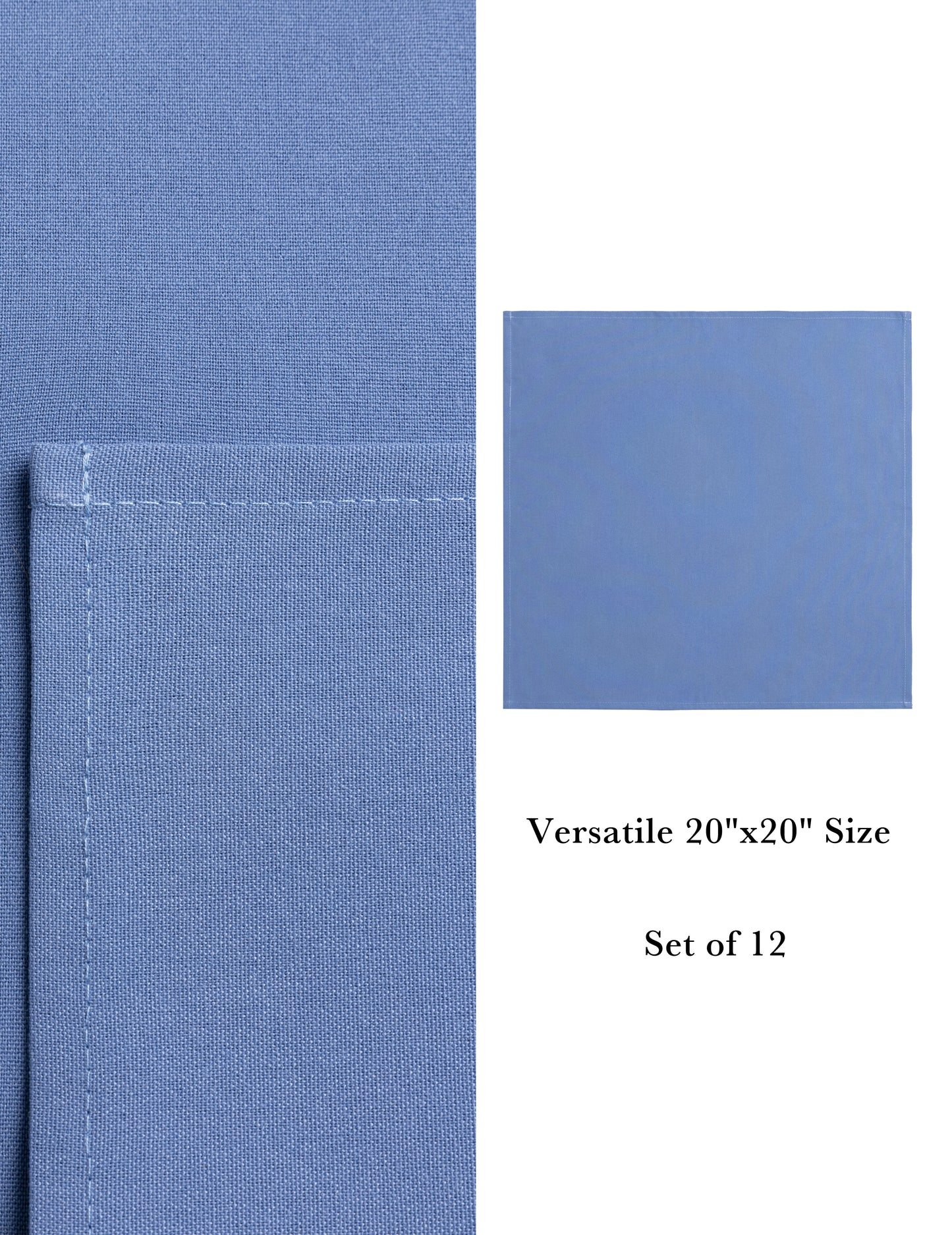 Sheenfon Solution-Dyed 100% Polyester Cloth Napkins, Set of 12