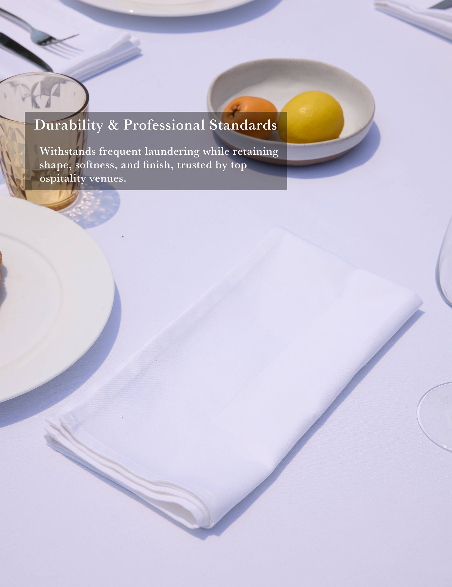 Sheenfon 100% Cotton Cloth Napkins – Satin Weave & Satin Band Design, Set of 12