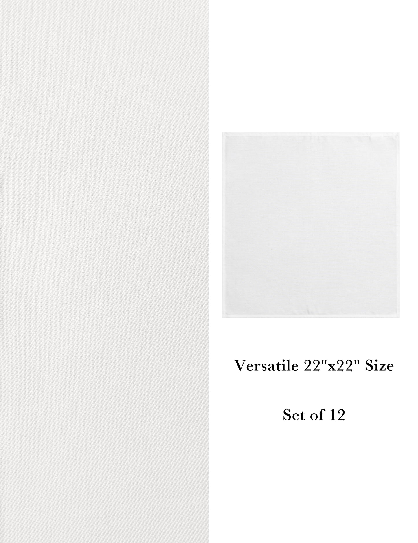 Sheenfon 100% Cotton Cloth Napkins – Satin Weave & Satin Band Design, Set of 12