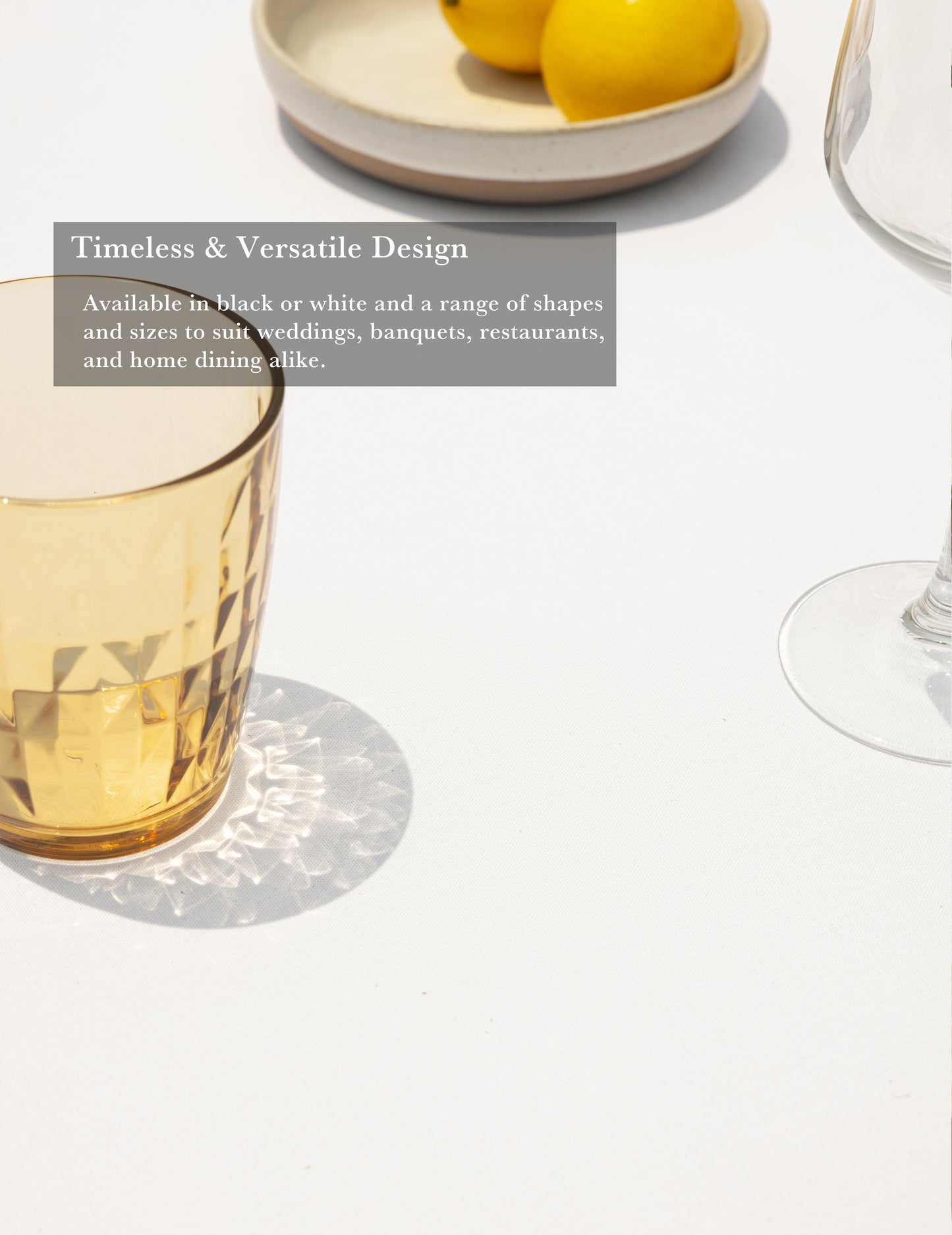 Sheenfon 100% Polyester Tablecloth, Round, White, Set of 2